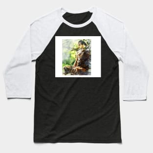 Sitting Meditation Baseball T-Shirt